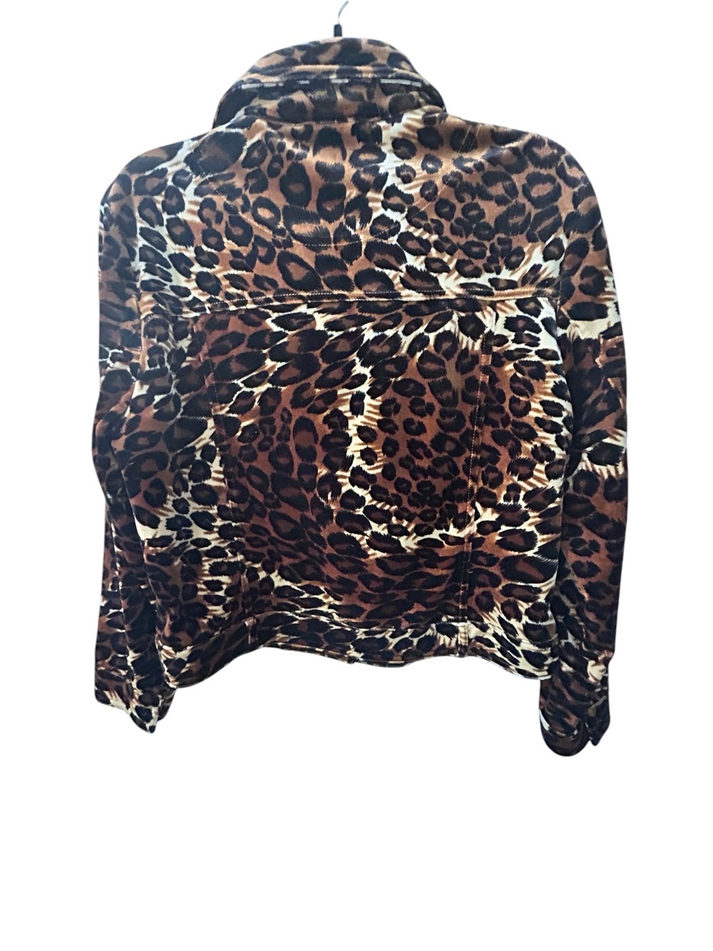 BEREK Animal Print Cropped Button Front Jacket - Picture 2 of 5
